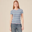 T-shirt manches courtes multicolore femme