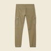 Pantalon battle bas resserr&eacute; vert kaki homme