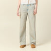 Jeans baggy bleu ciel femme