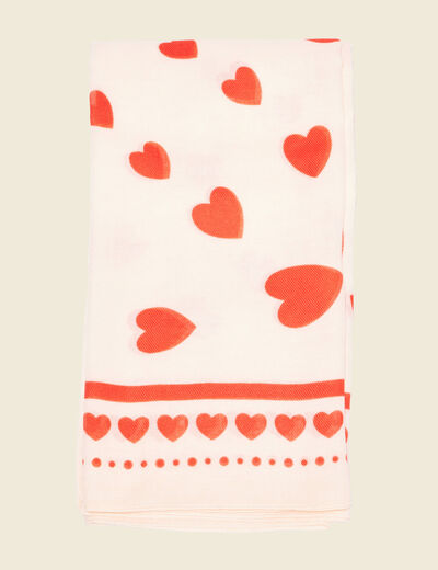 Foulard ecru femme