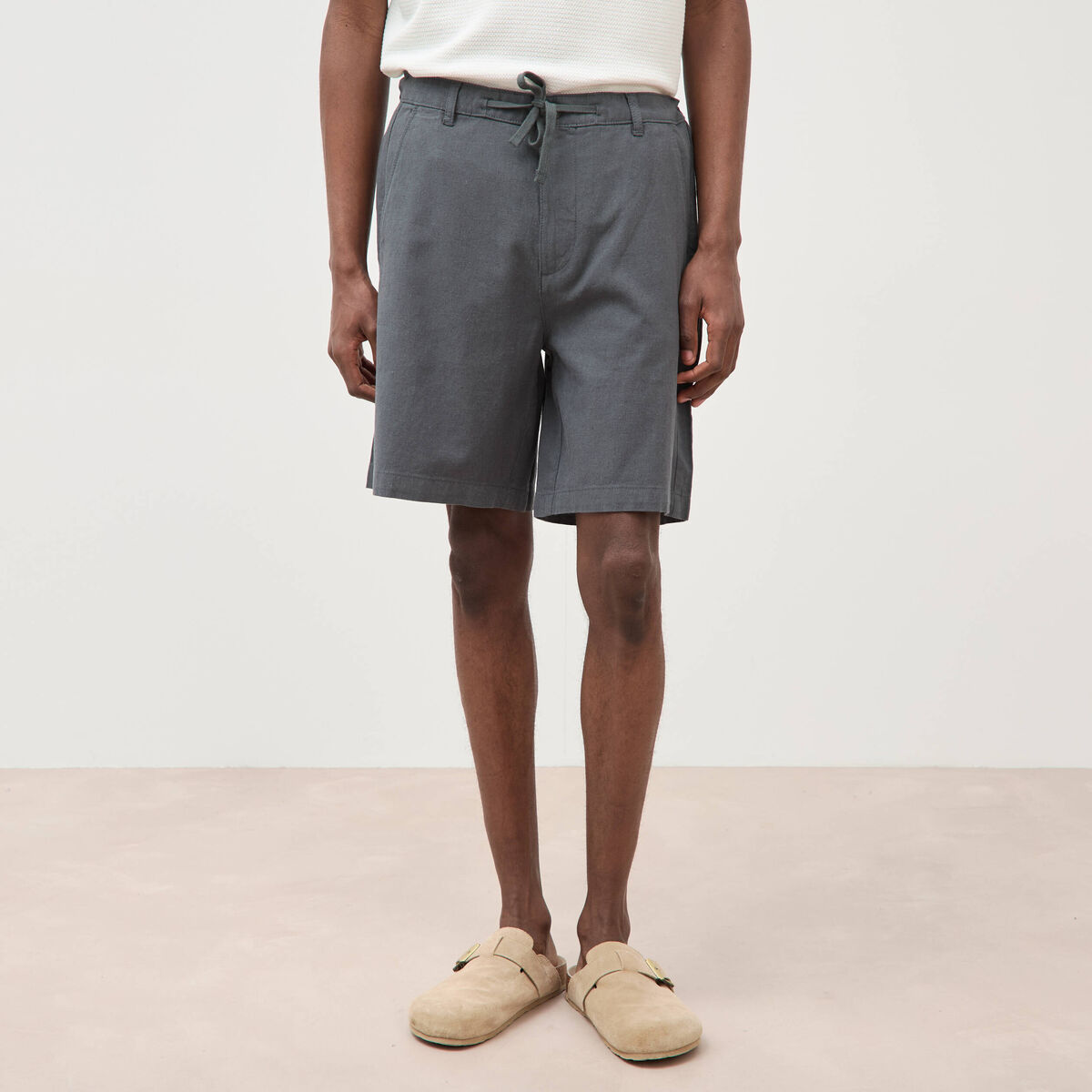 Bermuda vert kaki homme