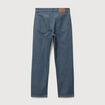 Jeans straight longueur 32 en coton bleu gris homme