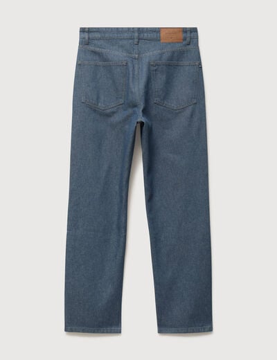 Jeans straight longueur 32 en coton bleu gris homme