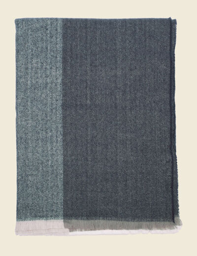 Écharpe bleu marine homme