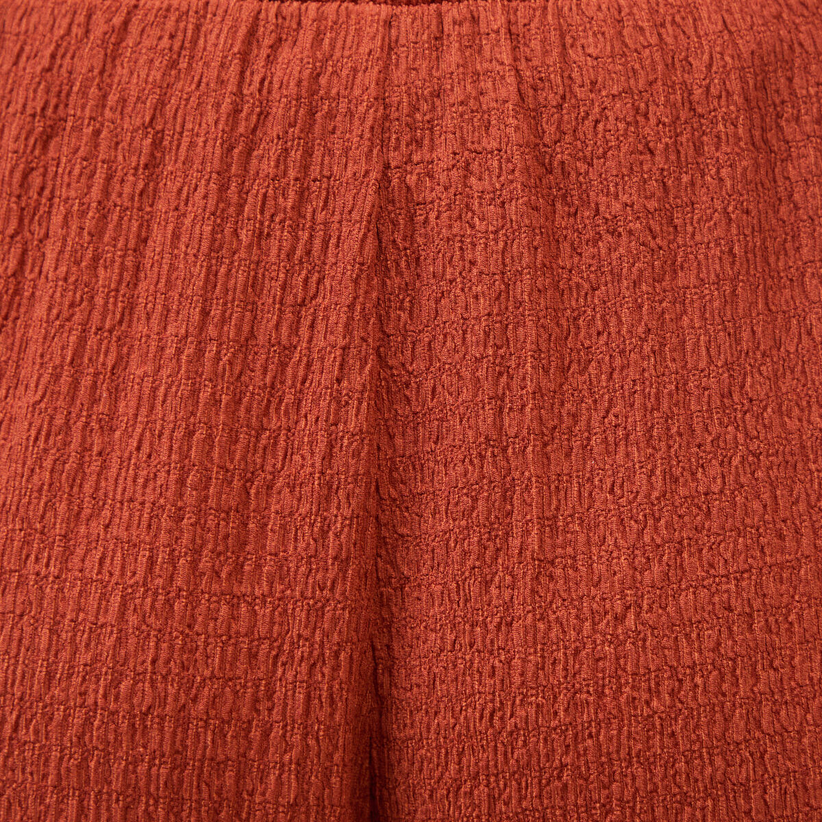 Pantalon loose avec ceinture marron cognac femme