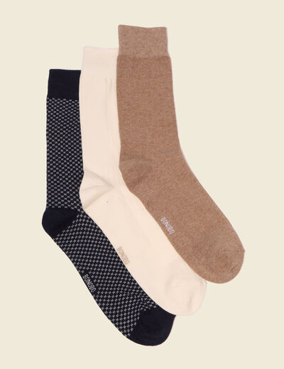 Lot de 3 paires de chaussettes bleu marine homme