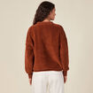 Sweat éco-responsable rouge foncé femme