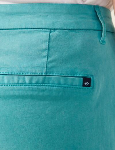 Pantalon chino Instinct bleu turquoise femme