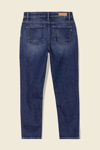 Jeans slim 7/8ème denim brut femme