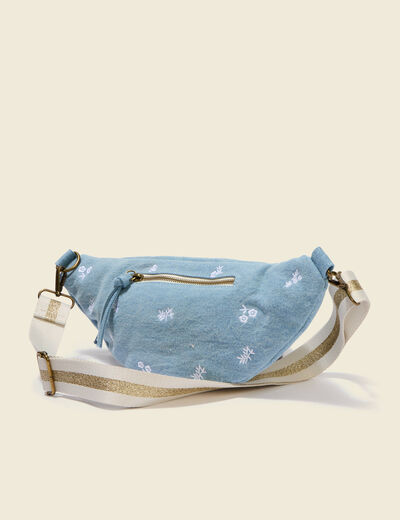 Banane en jeans avec doublure denim stone femme