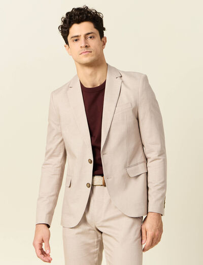Veste blazer cintré gris homme