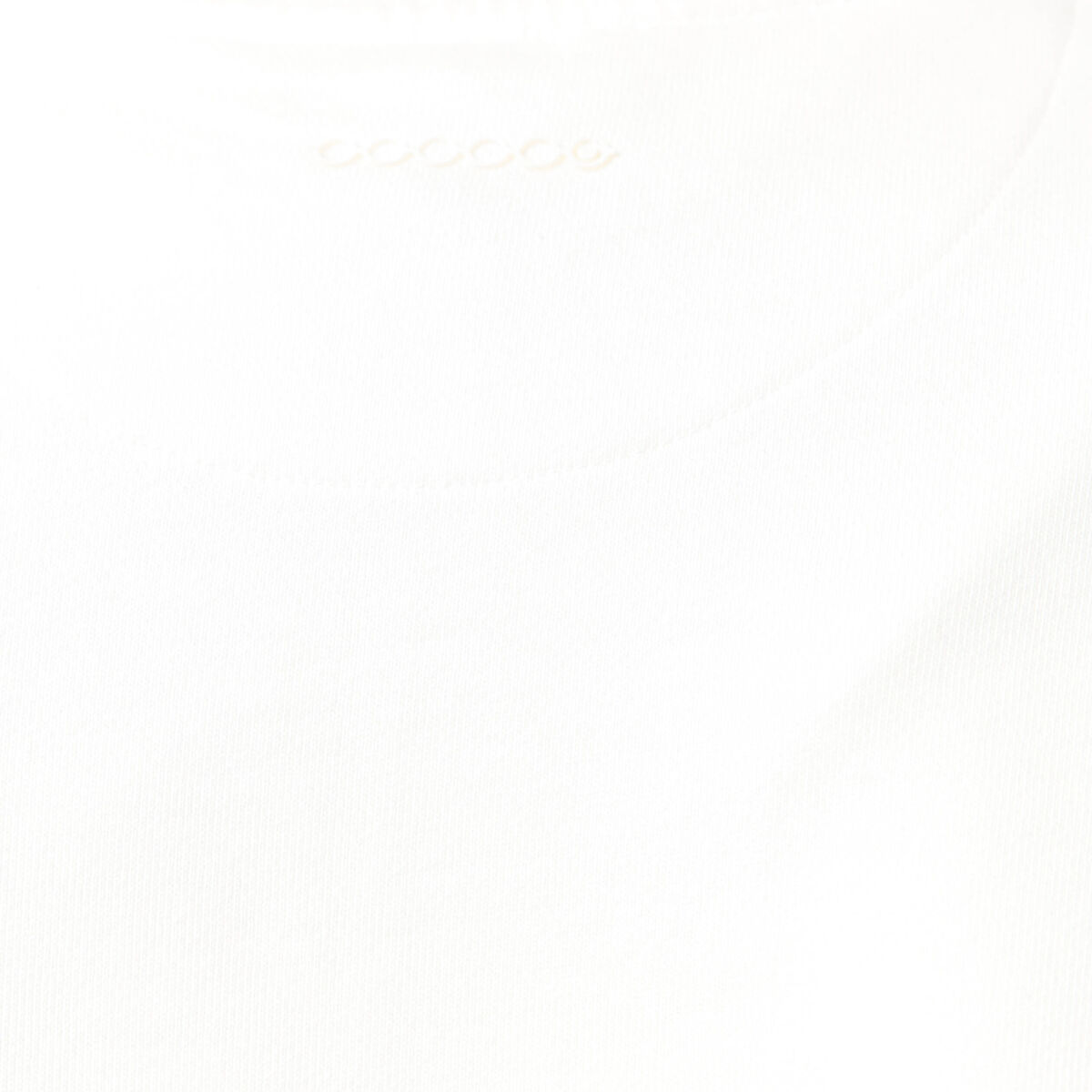 Sweat col rond manches longues en coton ecru homme