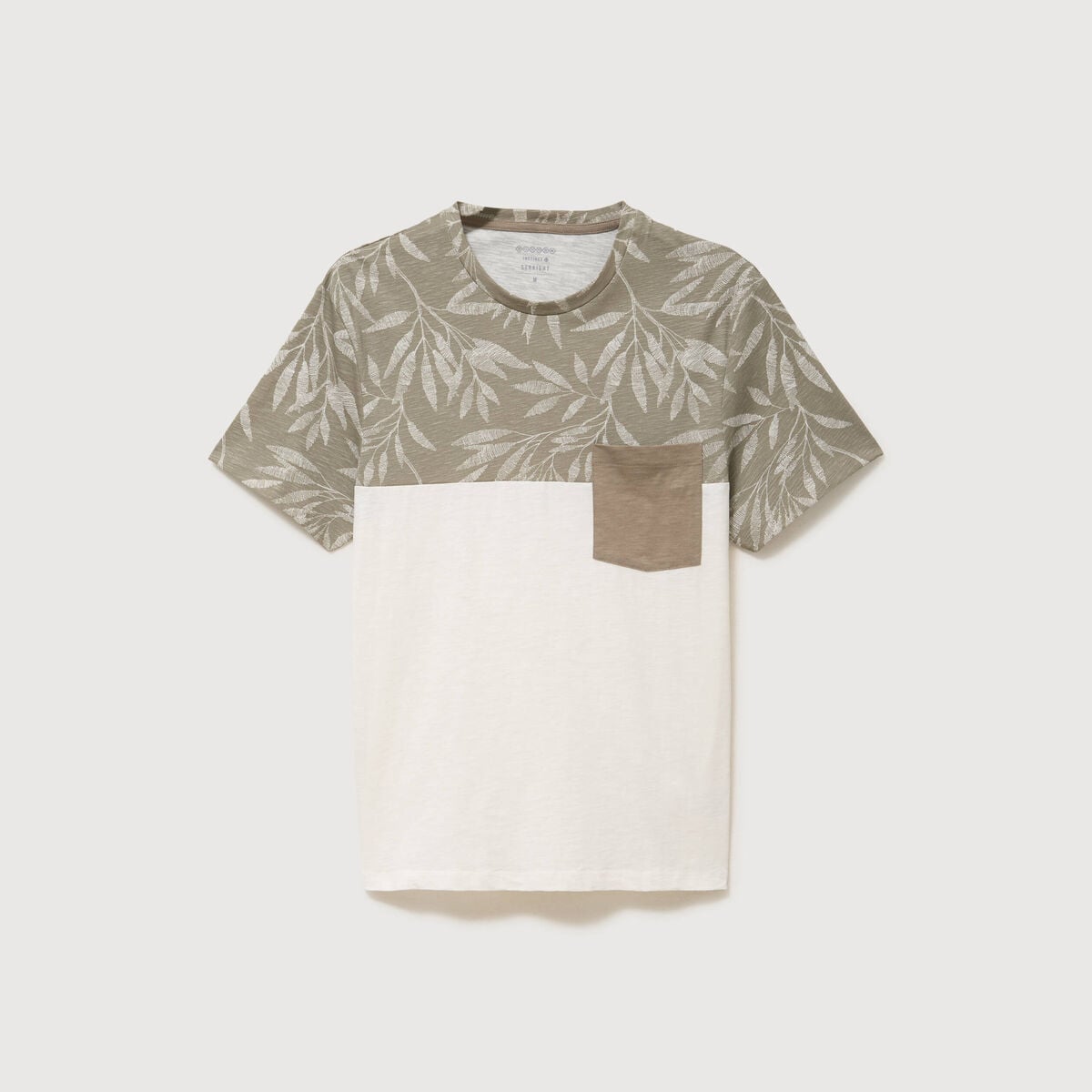 T-shirt manches courtes vert kaki homme