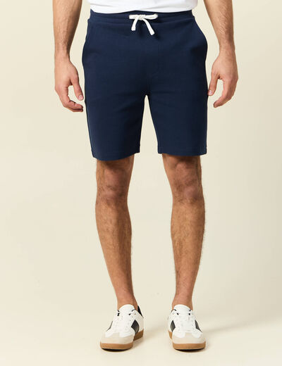 Short éco-responsable bleu marine homme