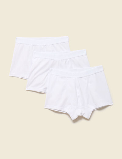 Lot de 3 boxers blanc homme