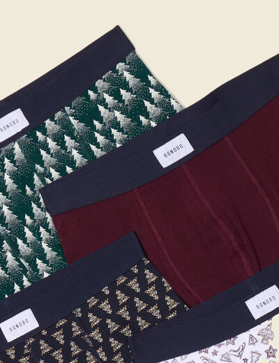 Lot 4 boxers noir homme