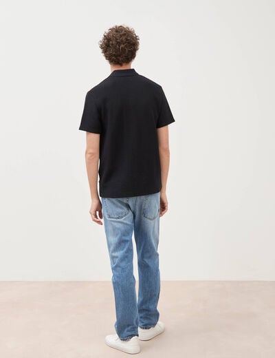 Polo manches courtes noir homme