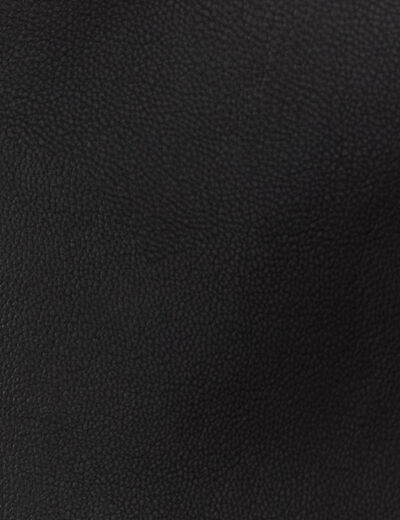 Short similicuir ceinturé noir femme