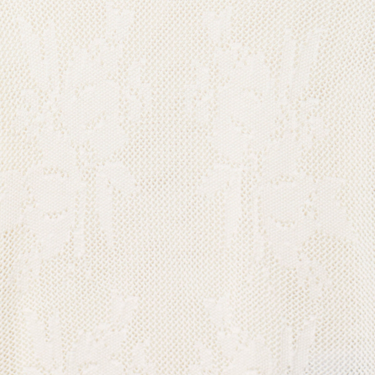 Pull ajour&eacute; col rond manches longues ecru femme