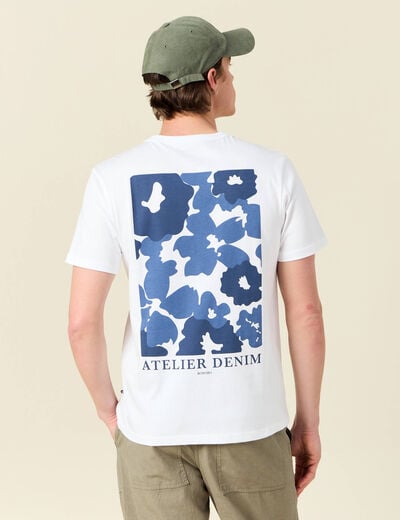 T-shirt manches courtes blanc homme