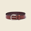 Ceinture embossée marron homme