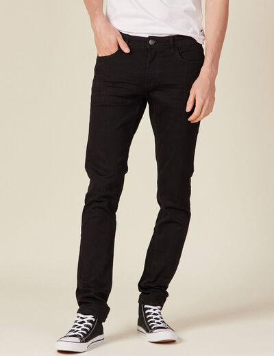 Jeans slim éco-respnsable denim noir homme