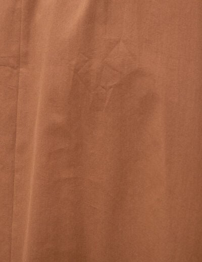 Robe en coton sans manches marron femme