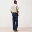 Chino coupe droite longueur 32 bleu marine homme
