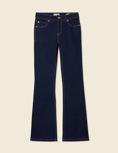 Jeans bootcut denim brut rinse femme