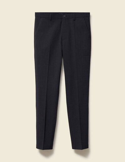 Pantalon chino droit longueur 32 noir homme