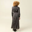 Robe manches longues noir femme