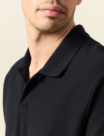 Polo manches courtes noir homme