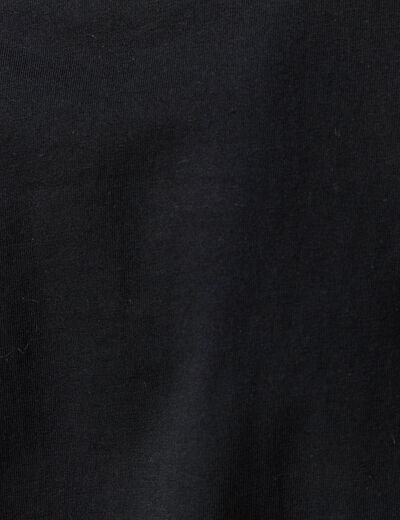 T-shirt manches courtes noir femme