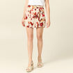 Jupe-short droite fluide sable femme