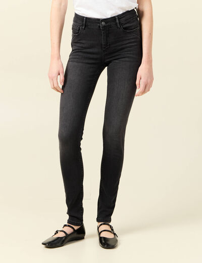 Jeans Marylin - skinny push up denim gris femme