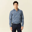 Chemise manches longues bleu homme