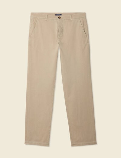 Pantalon chino straight gris homme