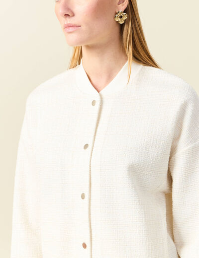 Gilet éco-responsable ecru femme