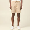 Bermuda cargo à coulisse beige homme
