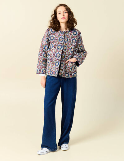 Veste éco-responsable bleu marine femme