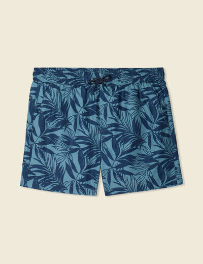 Short de bain vert foncé homme