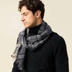 &Eacute;charpe gris fonc&eacute; homme