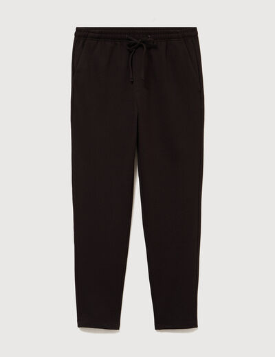 Pantalon chino jogger marron homme