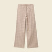 Pantalon loose taille standard fluide beige femme