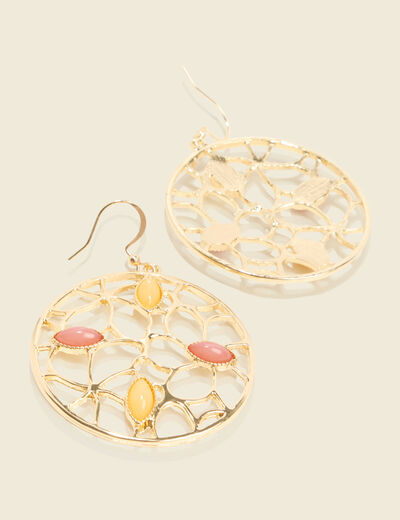 Boucles d'oreilles couleur or femme