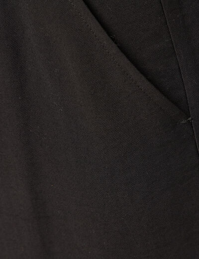 Pantalon cargo noir femme
