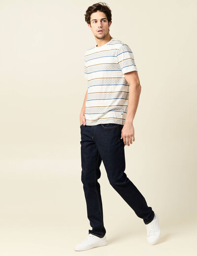 T-shirt manches courtes beige homme