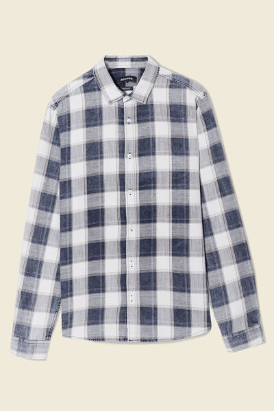 Chemise manches longues ecru homme