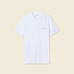 Polo manches courtes blanc homme