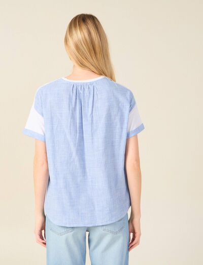 T-shirt manches courtes blanc femme